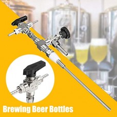 Qewmsg 304 Stainless Steel Counter Pressure Beer Bottle Filler 3 Way Hose Kit - B07GXB88CW